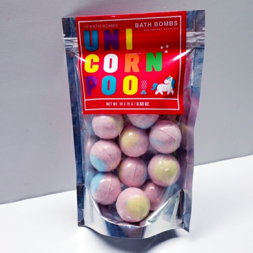 UNICORN BATH BOMBS- Raspberry Scented